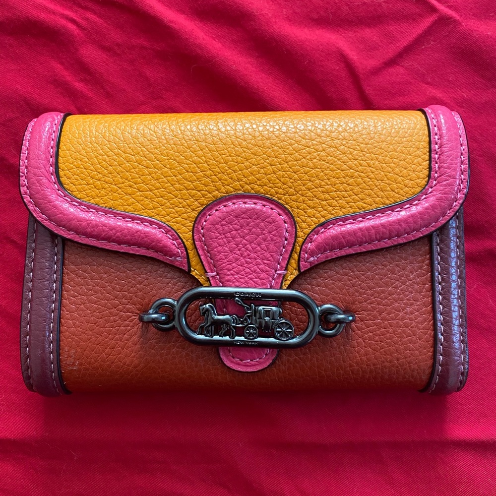 Coach Jade Medium Envelope Multicolor Wallet